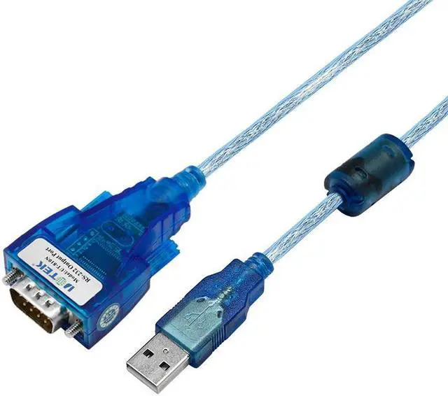 Alt view image 2 of 7 - UOTEK 4.92ft RS232 to USB Converter Cable USB-A RS-232 COM Port DB9 Serial Adapter Connector with Magnetic Ring UT-810N