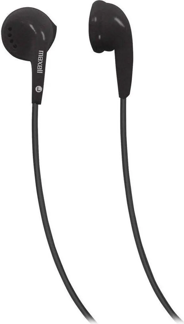 Alt view image 12 of 12 - Maxell EB-95 Stereo Earbuds Black 190560