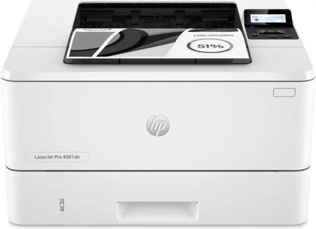 Alt view image 12 of 12 - HP LaserJet Pro 4001dn Laser Printer, Black And White Mobile Print Up to 80,000
