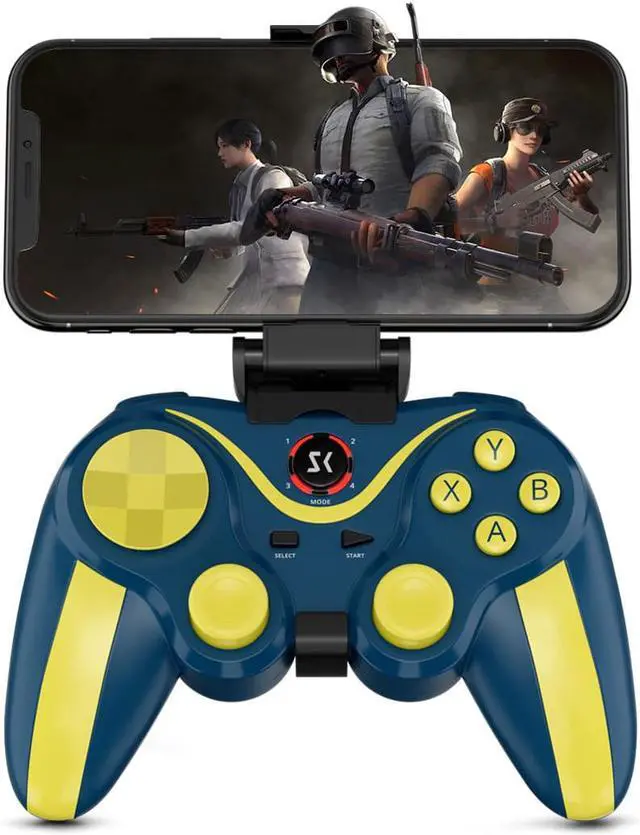 Main image of ISHAKO Mobile Game Controller with Bracket, (Yellow)