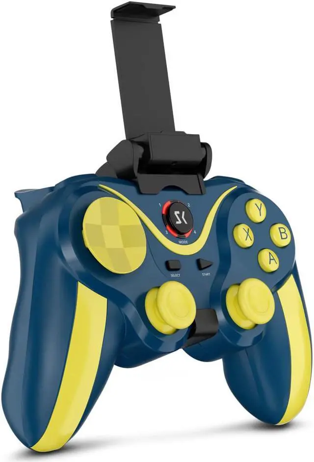Alt view image 2 of 5 - ISHAKO Mobile Game Controller with Bracket, (Yellow)