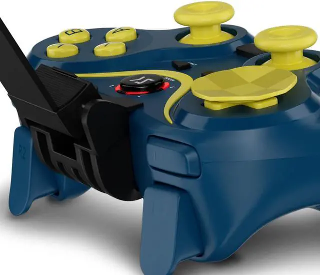 Alt view image 4 of 5 - ISHAKO Mobile Game Controller with Bracket, (Yellow)
