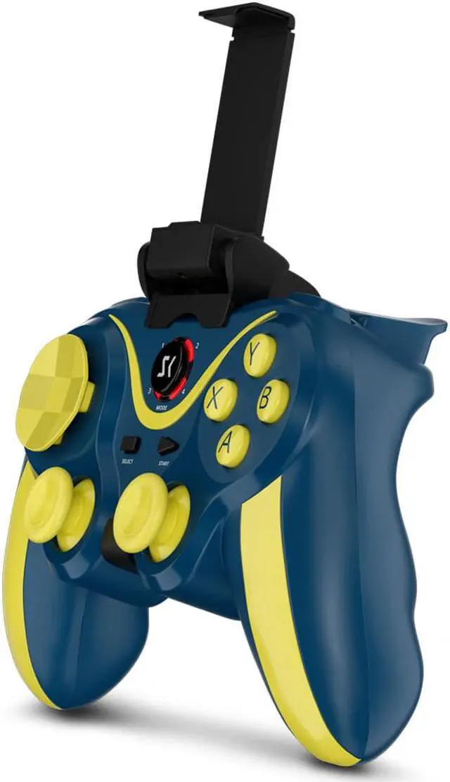 Alt view image 3 of 5 - ISHAKO Mobile Game Controller with Bracket, (Yellow)