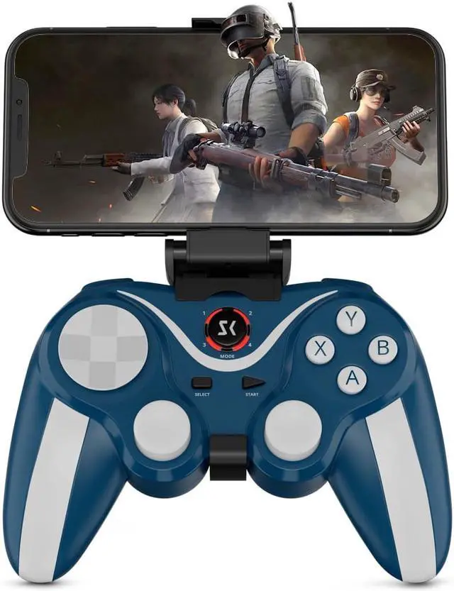 Main image of ISHAKO Mobile Game Controller with Bracket, (Blue)