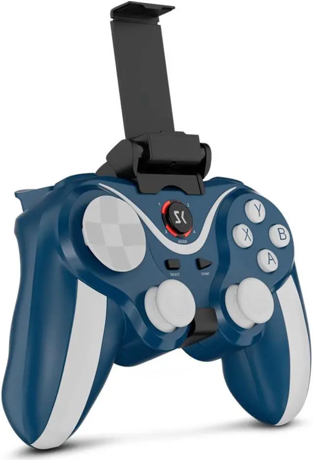 Alt view image 2 of 6 - ISHAKO Mobile Game Controller with Bracket, (Blue)