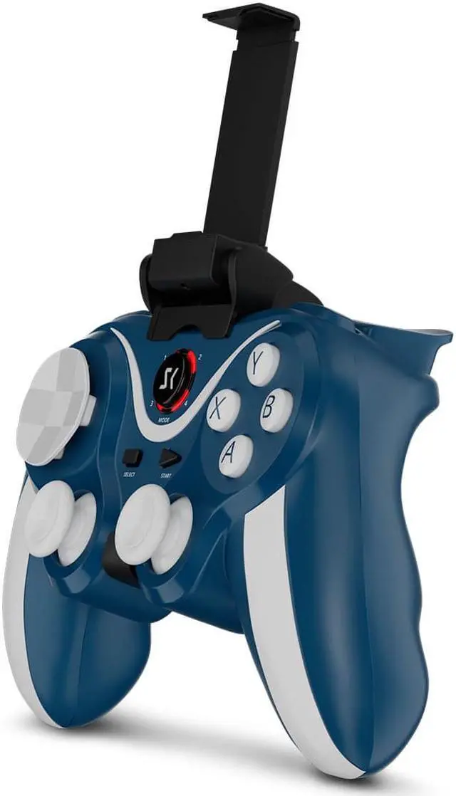 Alt view image 4 of 6 - ISHAKO Mobile Game Controller with Bracket, (Blue)