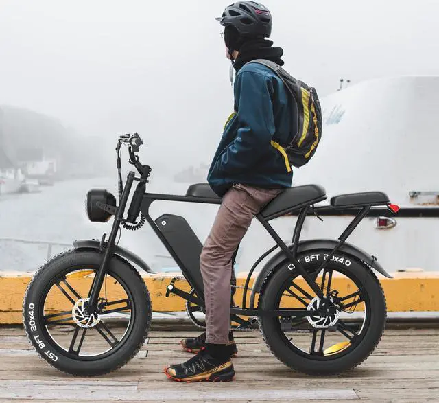 Alt view image 6 of 7 - 20x4.0 Fat Tire Electric Bike with 500W Motor - EBike for adult with 48V 15Ah Removable Battery, BMS Power Saving,7-Speed Adjustable Electric Bicycle