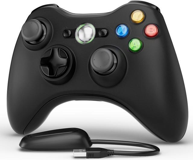 Alt view image 2 of 7 - Wireless Controller for Xbox 360/PC, 2.4G USB Receiver , Double Vibration-Black