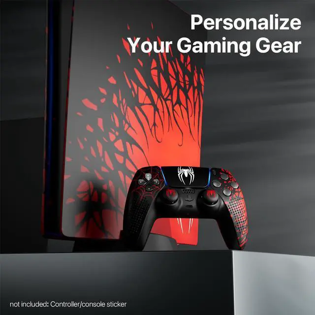 Alt view image 7 of 7 - Silicone Grip Case For PS5 Controller with Thumb Caps and Touchpad Sticker, DualSense Controller Accessories