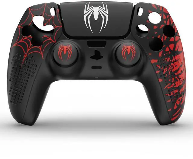 Alt view image 2 of 7 - Silicone Grip Case For PS5 Controller with Thumb Caps and Touchpad Sticker, DualSense Controller Accessories