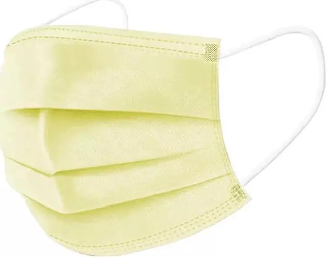 Alt view image 2 of 4 - MEDICOM AssureMask Balance ASTM Level 2 Disposable Face Masks, Pack of 50 - Yellow