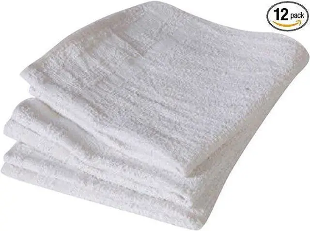 Main image of COMFITWEAR White Cotton Bar Mops, Terry Towels, (16" X 19") 1 Dozen