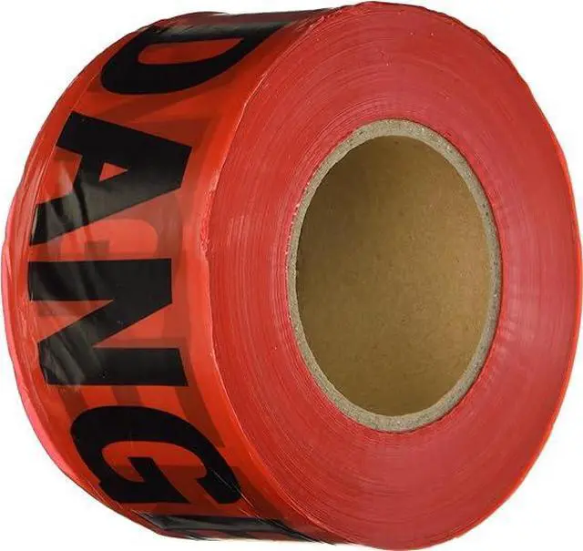 Main image of COMFITWEAR Red Danger Barricade Tape 3" x 1000', (2 Pack)