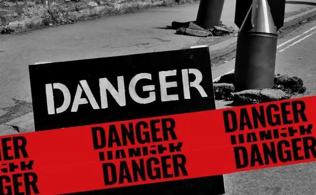 Alt view image 3 of 6 - COMFITWEAR Red Danger Barricade Tape 3" x 1000', (2 Pack)