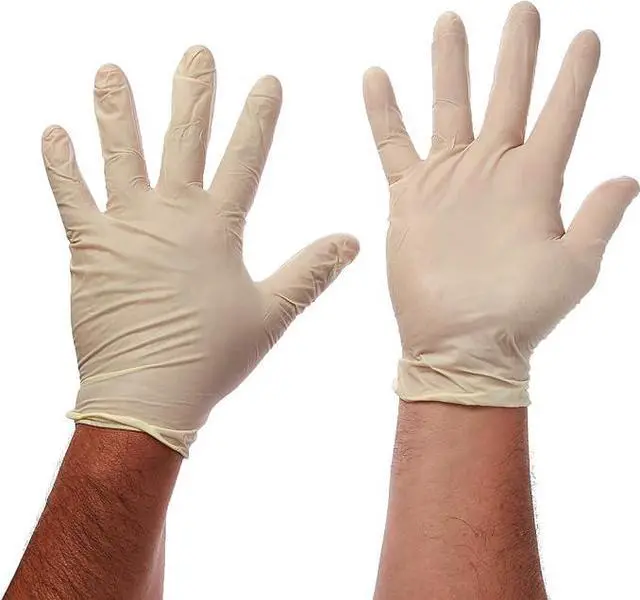 Main image of COMFITWEAR Disposable Latex Gloves, Powder Free,( X-Large, Case of 10 Boxes,1000 Gloves)