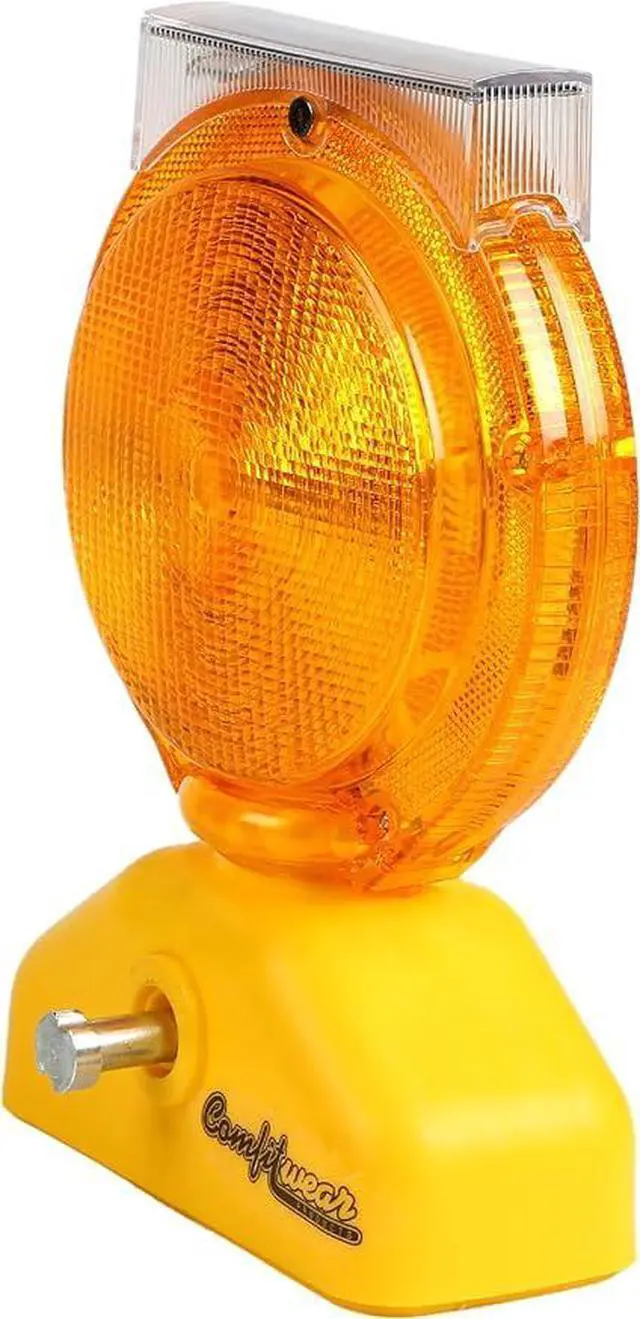 Alt view image 3 of 7 - COMFITWEAR Barricade Light with Photocell 2-Sided Visibility UV Coated Safety Traffic Signal Light, Flashing Yellow Beacon Light for Car, Truck, Trailer, Boat, Warehouse, Parking Lot (1)