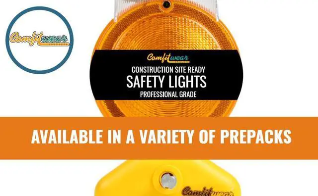 Alt view image 6 of 7 - COMFITWEAR Barricade Light with Photocell 2-Sided Visibility UV Coated Safety Traffic Signal Light, Flashing Yellow Beacon Light for Car, Truck, Trailer, Boat, Warehouse, Parking Lot (3)
