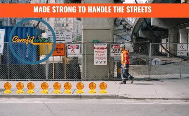 Alt view image 6 of 7 - COMFITWEAR Barricade Light with Photocell 2-Sided Visibility UV Coated Safety Traffic Signal Light, Flashing Yellow Beacon Light for Car, Truck, Trailer, Boat, Warehouse, Parking Lot (6),(Pack of 6)