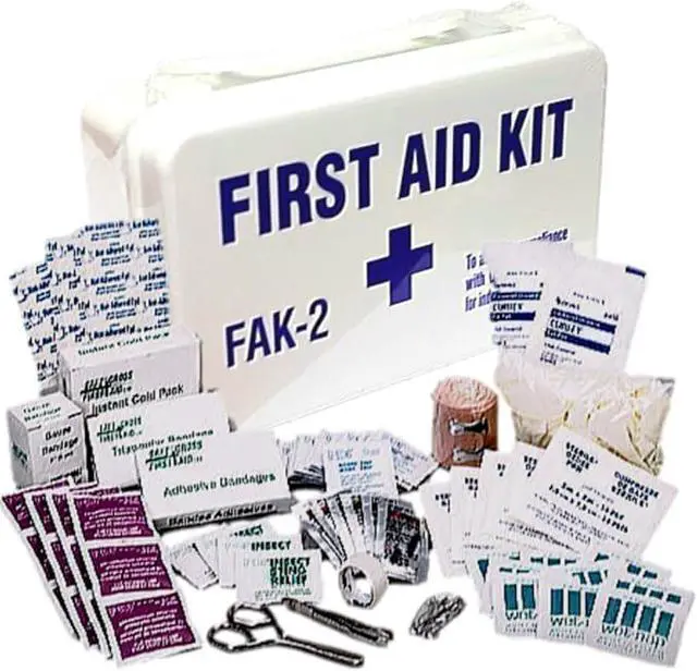 Main image of COMFITWEAR First Aid Emergency Kit Minor Emergencies ANSI Compliant Weatherproof Plastic Case (FAK 2- For  25 Persons)