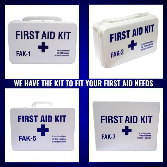 Alt view image 5 of 6 - COMFITWEAR First Aid Emergency Kit Minor Emergencies ANSI Compliant Weatherproof Plastic Case (FAK 2- For  25 Persons)