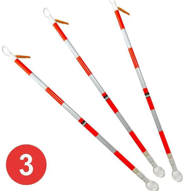 Alt view image 2 of 7 - COMFITWEAR Delineator Safety Cone Sticks Traffic Safety for Hazards Road Work Construction Parking Lots Driveways Assorted Packs (3)