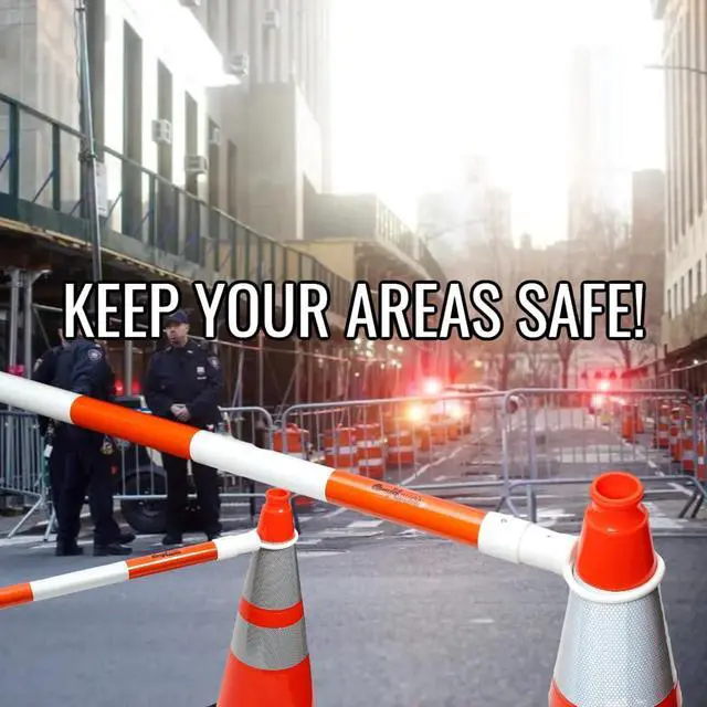 Alt view image 5 of 7 - COMFITWEAR Delineator Safety Cone Sticks Traffic Safety for Hazards Road Work Construction Parking Lots Driveways Assorted Packs (3)