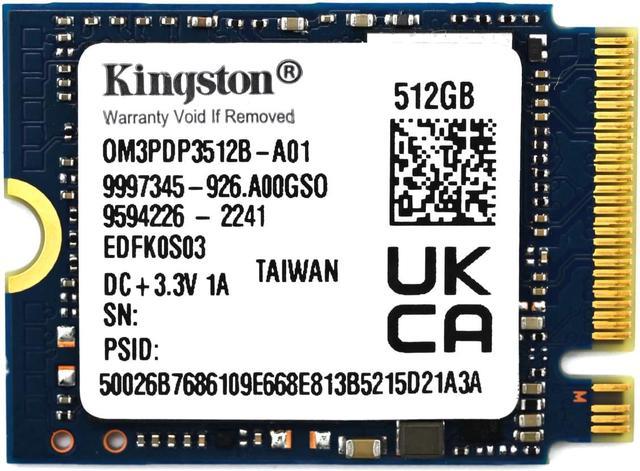 Kingston 256GB NVMe SSD M.2 2230 PCIe Gen3x4 0M3PDP3256B-AD Dell PN 2MY28