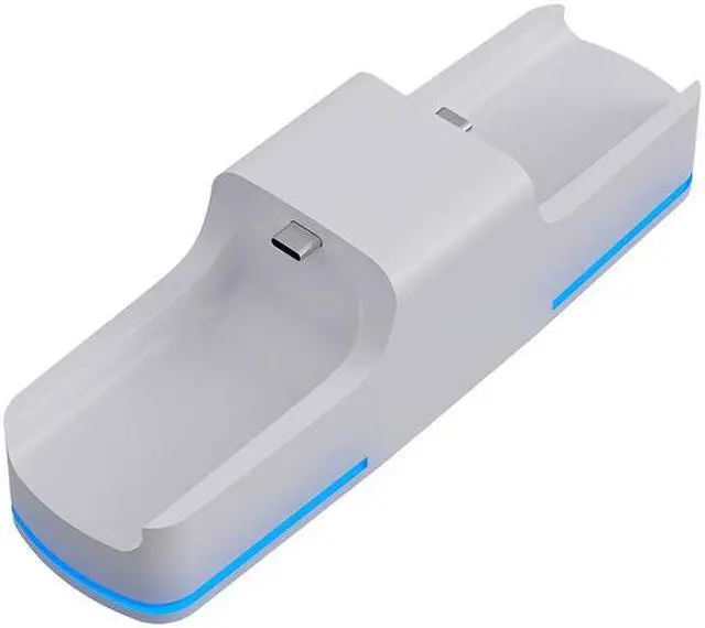 Alt view image 5 of 7 - Dual Charing dock for PS5 controllers, PS5 fast charging base TYPE-C cable LED indicators