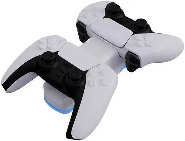 Alt view image 7 of 7 - Dual Charing dock for PS5 controllers, PS5 fast charging base TYPE-C cable LED indicators