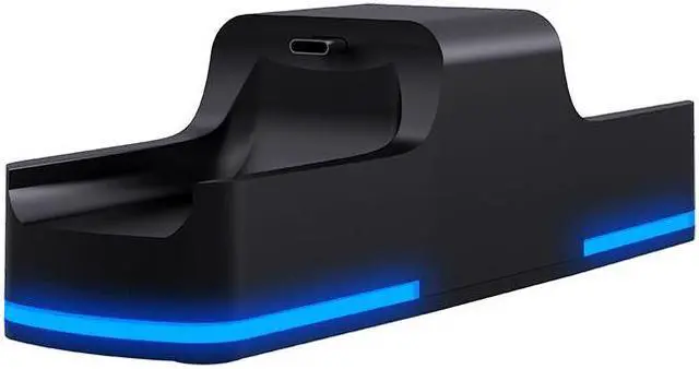 Alt view image 4 of 7 - Dual Charing dock for PS5 controllers, PS5 fast charging base TYPE-C cable LED indicators