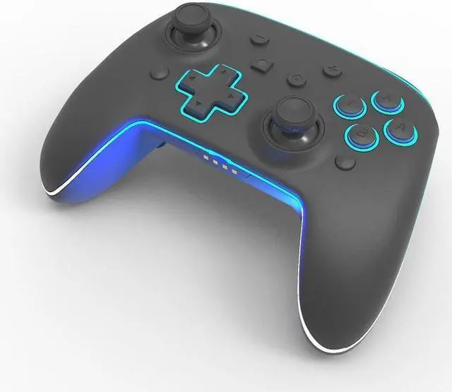 Alt view image 2 of 7 - Switch Pro Controller Wireless Controller Compatible with Nintendo Switch/OLED/Lite, built-in 850mAh battery Switch Controllers with 8 Colors LED, Wake Up, Turbo, Vibration