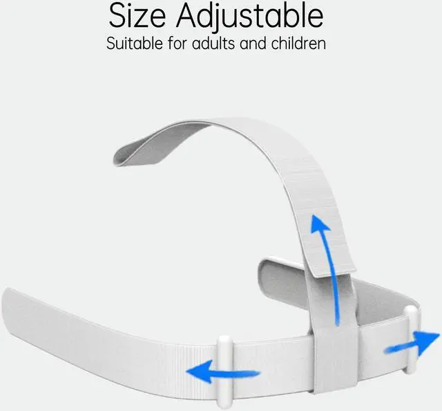Alt view image 4 of 6 - ZVTE Original Quality Head Strap for Oculus Quest 2, Replacement Head Strap for Meta Quest 2, VR Accessories with 2 Pair Thumb Grip Caps, Oculus Quest 2 Head Strap, Meta Quest 2 Head Strap