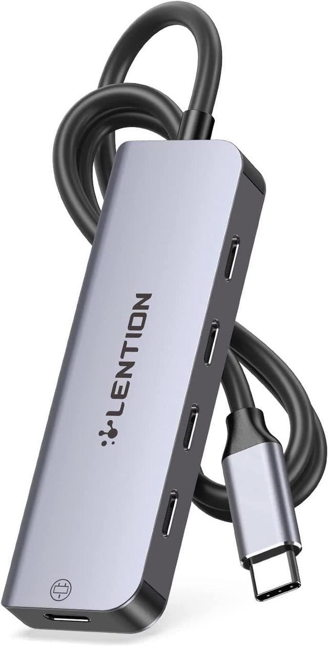 LENTION USB C Hub,USB C 7-in-1 Multiport Adapter with 4K HDMI,3