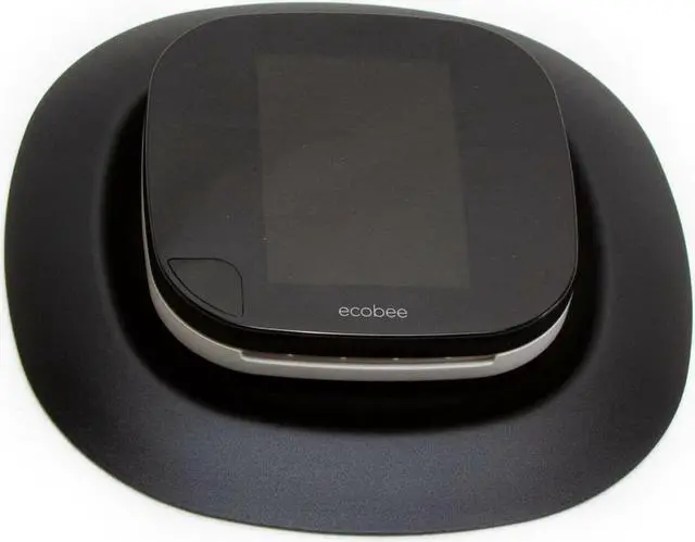 Alt view image 2 of 3 - Aluminum Wall Trim Plate Mount for Ecobee Smart Thermostat (BLACK)