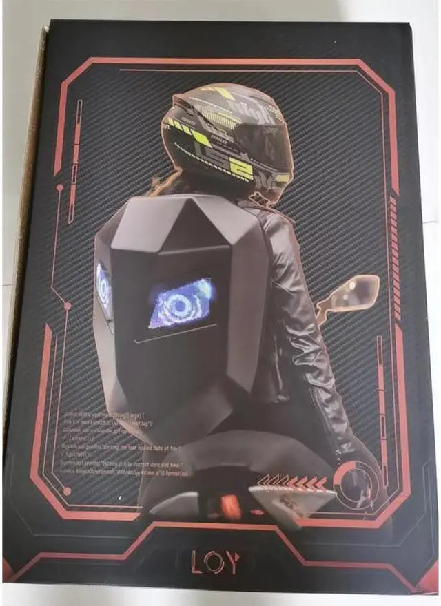 Alt view image 4 of 5 - New LED Locomotive Backpack Display Scree Backpack Business Travel Laptop Bags Men Outdoor Backpack Motorcycle Cycling Backpack