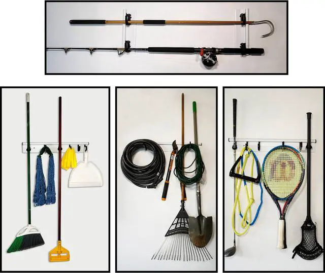 Alt view image 6 of 6 - Hang It Simple Wall Mounted Universal Storage Hanger - Adjustable, Durable, Versatile 18 WH