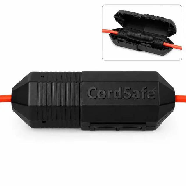 Main image of CordSafe PLUS Weatherproof Outdoor Extension Cord Cover for String Lights