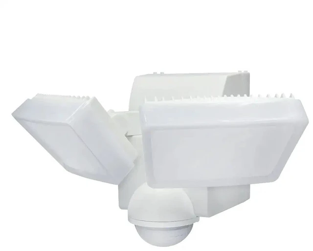 Main image of IQ America LB1880 800 Lumen Battery Operated LED Motion Security Flood Light Wall Eave Universal Mount Indoor Outdoor Closet Shed Storage Attic Workshop Garage Safe Barbeque Light White/Bronze