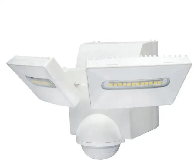 Alt view image 2 of 7 - IQ America LB1880 800 Lumen Battery Operated LED Motion Security Flood Light Wall Eave Universal Mount Indoor Outdoor Closet Shed Storage Attic Workshop Garage Safe Barbeque Light White/Bronze