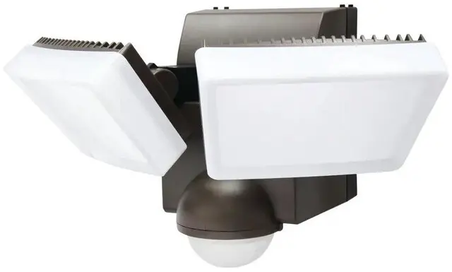 Alt view image 6 of 7 - IQ America LB1880 800 Lumen Battery Operated LED Motion Security Flood Light Wall Eave Universal Mount Indoor Outdoor Closet Shed Storage Attic Workshop Garage Safe Barbeque Light White/Bronze