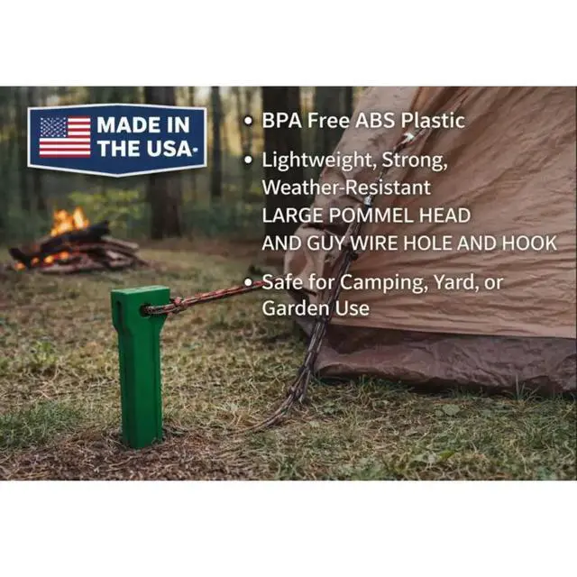 Alt view image 5 of 7 - AnchorStake 10-Pack Heavy Duty Ground Stakes Rust-Free Landscape Anchors