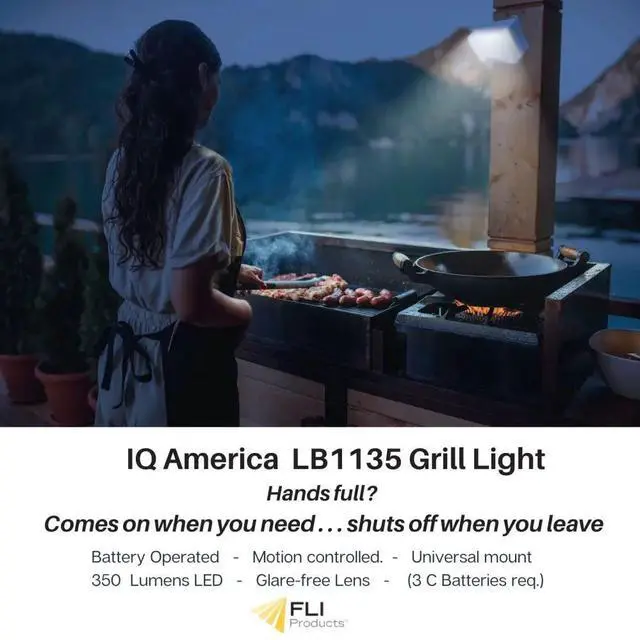 Alt view image 4 of 7 - IQ America LED Motion Security Light ? 350 Lumen Battery-Powered