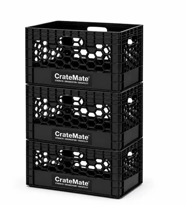 Alt view image 2 of 7 - CrateMate 24QT Stackable Crate ? Made in USA