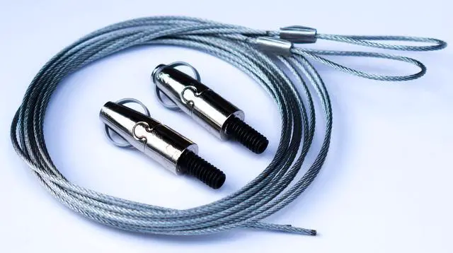 Main image of Gripple 5 ft Hanging Cable with Angel Side Exit Hanger, Mini hooks, Loads To 33lbs 5:1 Safety Factor