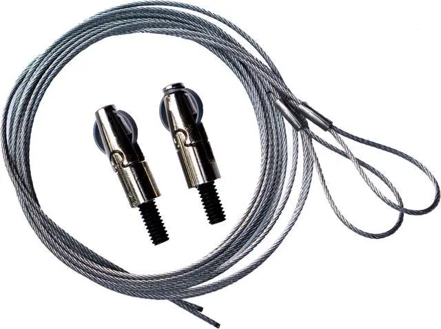 Alt view image 2 of 2 - Gripple 5 ft Hanging Cable with Angel Side Exit Hanger, Mini hooks, Loads To 33lbs 5:1 Safety Factor