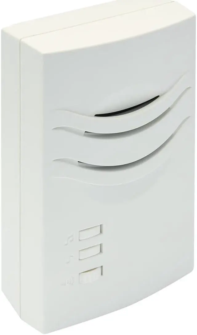 Alt view image 2 of 2 - IQ America WD1154 Wireless Plugin Contemporary Door Chime Door Bell Receiver ONLY 3 Melody Notes Westminster Chime Volume Control 150 foot Range Simple Installation Use Anywhere RV Cabin Office! White