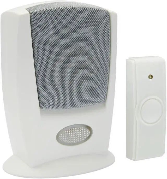 Main image of IQ America WD6010 Wireless Battery Operated Portable Visual Strobe and Audible Chime Alert 1 Button 4 Note Big Ben Clarinet Sax 300 Foot Range Hearing Impaired Use Anywhere!