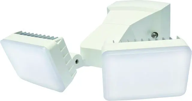 Main image of IQ America DT2002 LED  Energy Saving Outdoor Weatherproof Dusk-to-Dawn Security Flood Light w Timer 2100 Lumens Eave or Wall Mount Commercial Residential WH