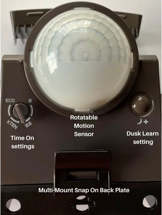 Alt view image 4 of 5 - IQ America LB1850BZ 500 Lumen Battery Operated LED Motion Security Flood Light Wall Eave Universal Mount Indoor Outdoor Closet Shed Storage Attic Workshop Garage Barbeque Safe Light Bronze - OEM