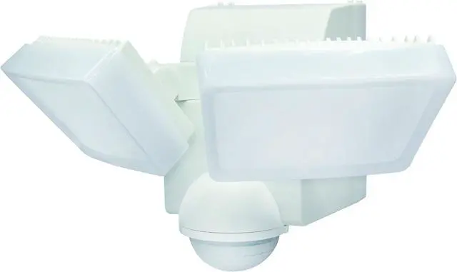 Main image of IQ America LB1880 800 Lumen Battery Operated LED Motion Security Flood Light Wall Eave Universal Mount Indoor Outdoor Closet Shed Storage Attic Workshop Garage Safe Barbeque Light White/Bronze